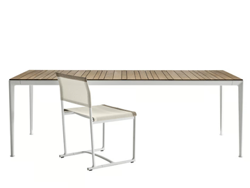 MIRTO OUTDOOR - Rectangular iroko garden table by B&B Italia Outdoor - view 3